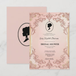 blommigtar i kristid Bridgerton Möhippa Invit Inbjudningar