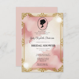 blommigtar i kristid Bridgerton Möhippa Invit Inbjudningar