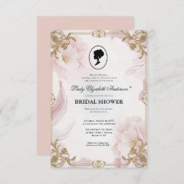 blommigtar i kristid Bridgerton Möhippa Invit Inbjudningar