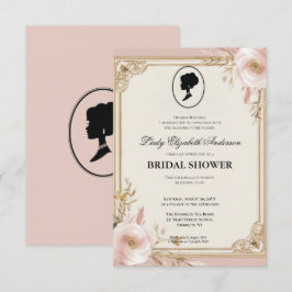 blommigtar i kristid Bridgerton Möhippa Invit Inbjudningar