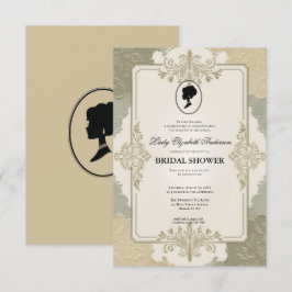 blommigtar i kristid Bridgerton Möhippa Invit Inbjudningar