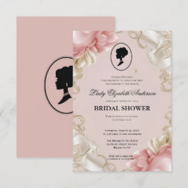 blommigtar i kristid Bridgerton Möhippa Invit Inbjudningar