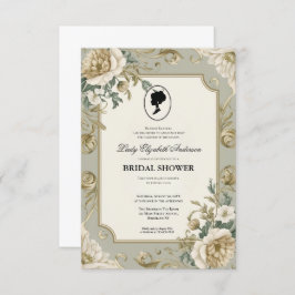 blommigtar i kristid Bridgerton Möhippa Invit Inbjudningar