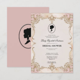 blommigtar i kristid Bridgerton Möhippa Invit Inbjudningar