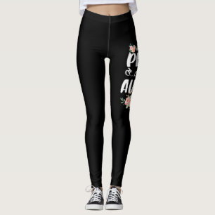 Blommigtar Mina favoriter kallar mig Auntie Leggings