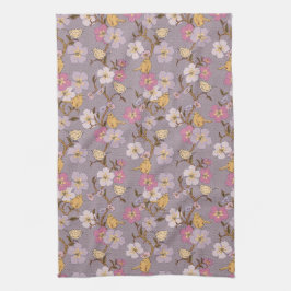 Blommigtar och fåglar som bryter mot lagen - Laven Kökshandduk