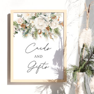 Blommigtar och gåvor för elegant Vinter Poster
