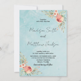 Blommigtar om inbjudningar till Grönt av temat brö