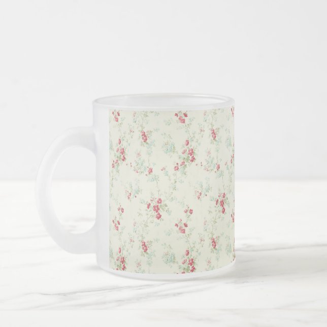 blommigtarna shabby chic frostad glasmugg (Vänster)