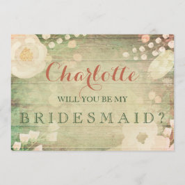 Blommigtarna shabby chic | Kommer du att bli min b Inbjudningar