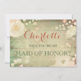 Blommigtarna shabby chic | Kommer du att vara min Inbjudningar