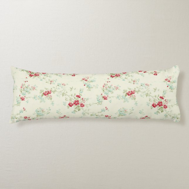 blommigtarna shabby chic kroppskudde (Framsidan)