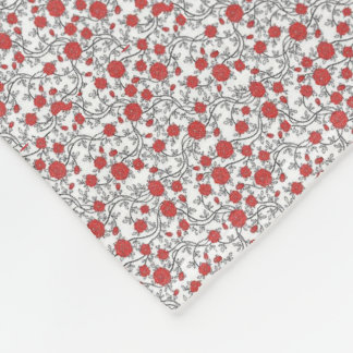 Blommigtarna vår fleecefilt