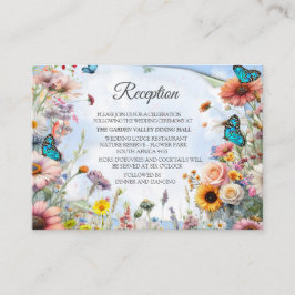 Blommigtarna vår och sommarblooming tilläggskort