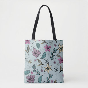 Blommigten Aesthetic Flowe, Girly Flower Art New D Tygkasse