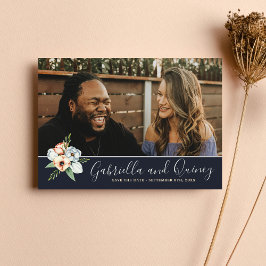 Blommigten Anemone Greenery sparar datumet Spara Datumet