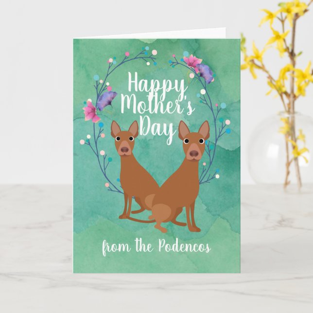 Blommigten Anpassade Morsa Mors dag Kort (Gul blomma)