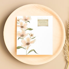 Blommigten Anpassat namn för Watercolor Wildblommo Anteckningsblock