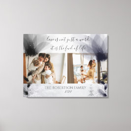 Blommigten anpassningsbar 2 Familjefoton - överläg Canvastryck