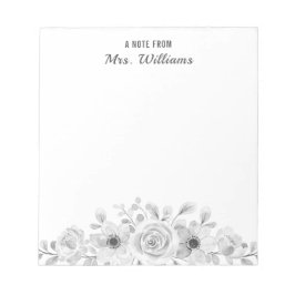 Blommigten Anteckningar från eget namn, botaniska Anteckningsblock