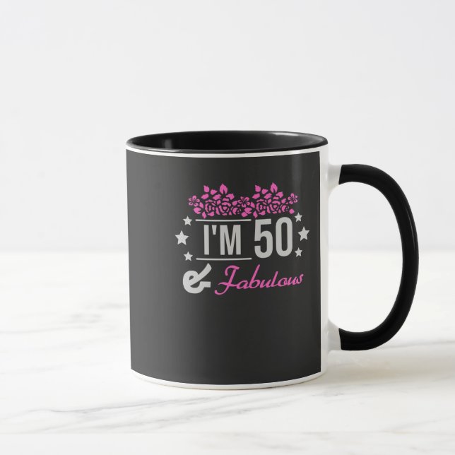 blommigten är 50 år gammal och fantastisk. mugg (Höger)