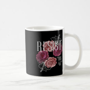 Blommigten är inte min ordförande 86 47 antitrumpu kaffemugg