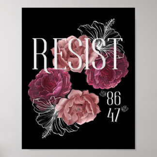 Blommigten är inte min ordförande 86 47 antitrumpu poster