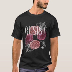 Blommigten är inte min ordförande 86 47 antitrumpu t shirt