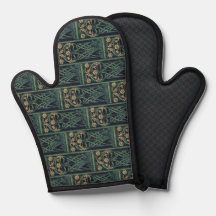 Blommigten art nouveau (Mörk)