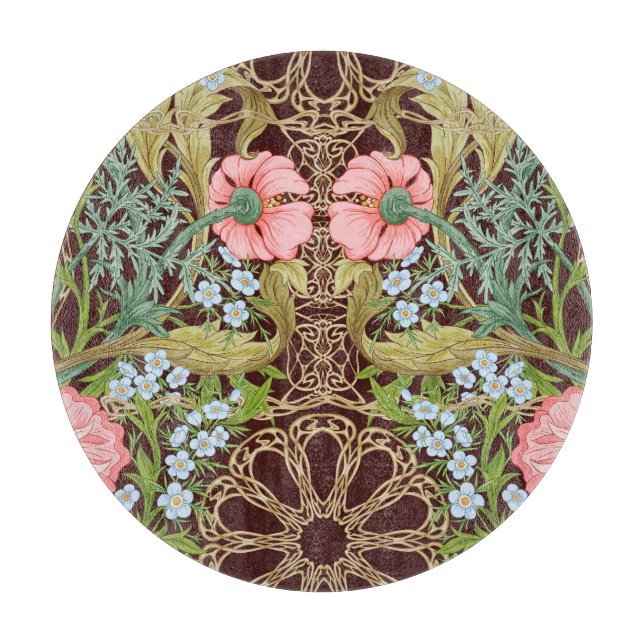 Blommigten art nouveau Stil: Färgad Vintage Mönste (Framsidan)