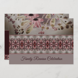 Blommigten Artsy Watercolor Inbjudningar