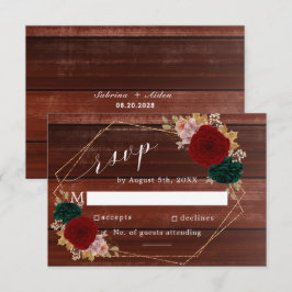 Blommigten Auto Burgundy Wooden Emerald Greeny OSA Kort