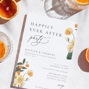 Blommigten av Citrus Orange, lyckligtvis allt efte Inbjudningar