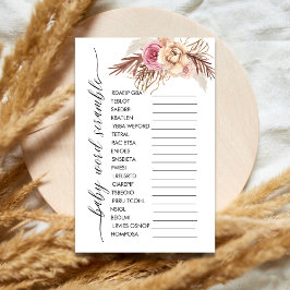 Blommigten baby Ord i Scramble Boho Dusty Ro