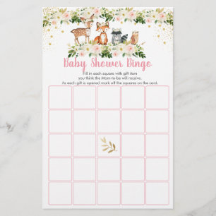  Blommigten Baby Shower Bingo Game