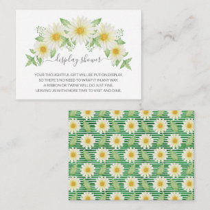Blommigten Baby Shower Gift-Visning med färsk Dais Tilläggskort