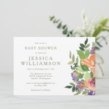 Blommigten Babykläder med minimalistisk vattenfärg
