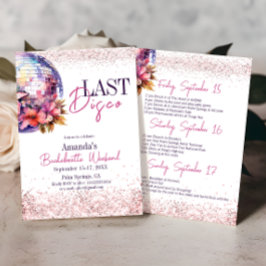Blommigten Bachelorette Party i Boll Inbjudningar