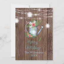 Blommigten Barn Wood Push Script God jul