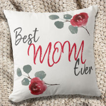 Blommigten Bästa Mamma någonsin Ro med vattenfärg