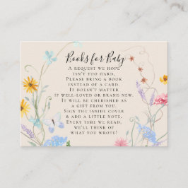 Blommigten Bee Bokar Baby Shower för Wildblommor W Tilläggskort