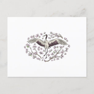 Blommigten BeSnyval Crane Vykort