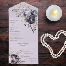 Blommigten Black and Lavender