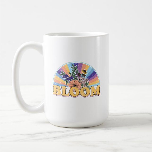 Blommigten Blodåterställ Kaffemugg (Vänster)