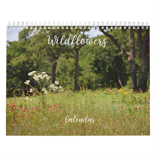 Blommigten Blomkalender för Wildblommor Kalender (Omslag)