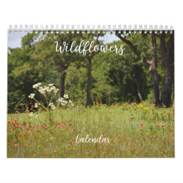Blommigten Blomkalender för Wildblommor Kalender