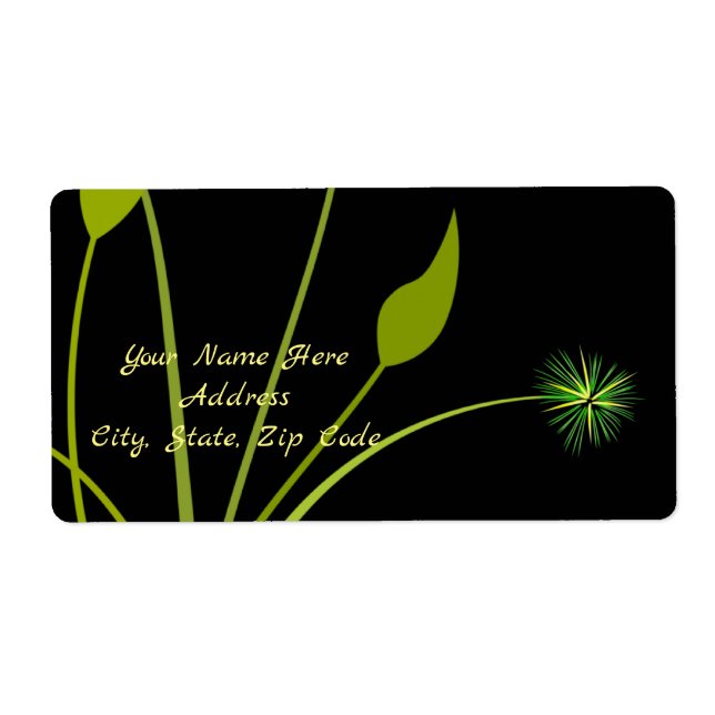 Blommigten blommigt Labels Fraktsedel (Framsidan)