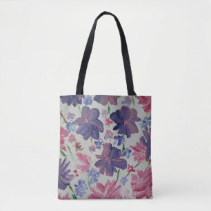 Blommigten Blue Måne Ro Tote Bag Tygkasse