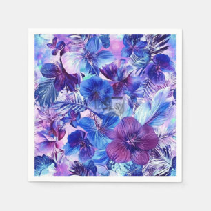 Blommigten Blues & violets Pappersservett