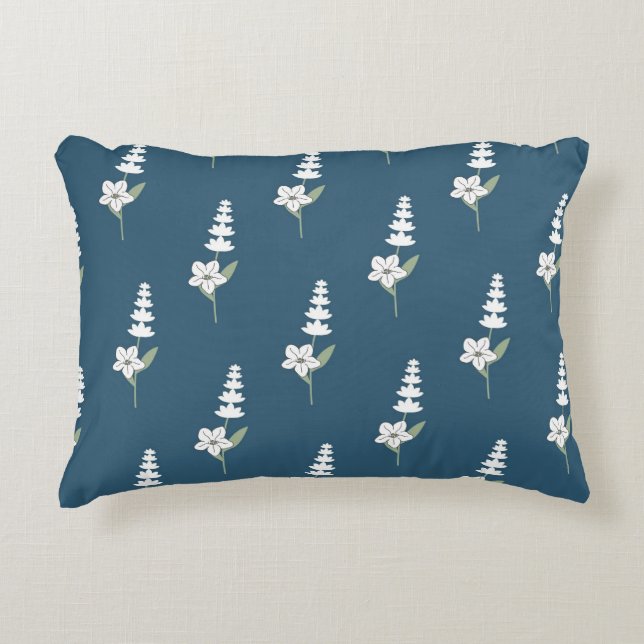 Blommigten Bohemian Botanical Mönster Prydnadskudde (Framsidan)